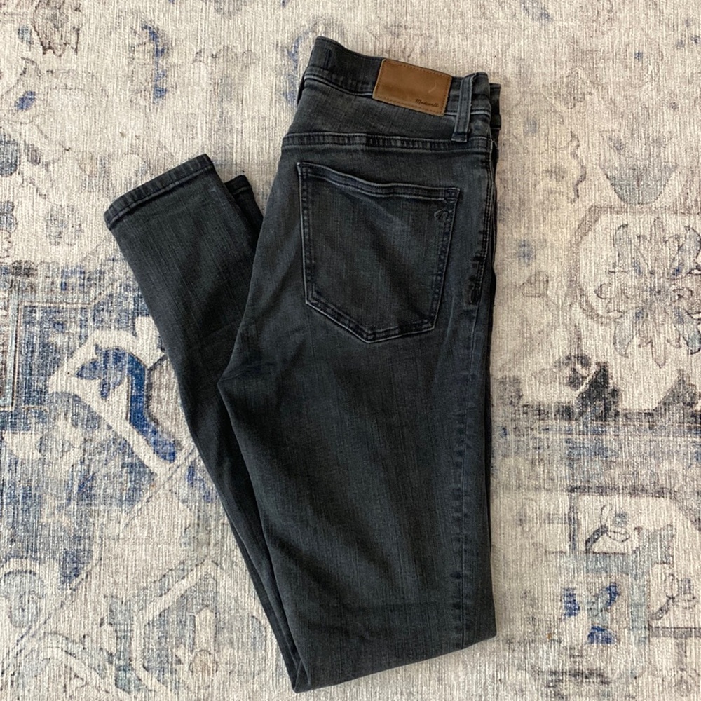 Madewell 9” Black High Riser Skinny Skinny Size 28